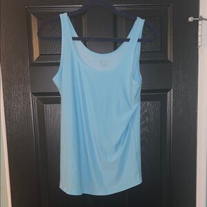 NWOT Blue Tank Top with Scoop Neck Size XL